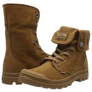 Palladium Unisex Adults’ Baggy Nubuk Ankle Canvas Khaki Boots mens 7 Womens 9